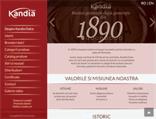 Tablet Screenshot of kandia-dulce.ro